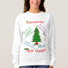 Moletom Camisola de Natal de Suporte Técnico