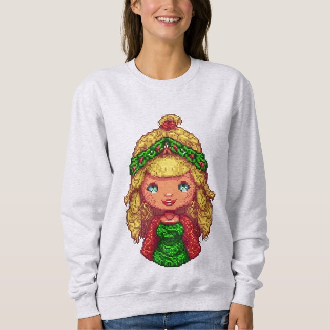 Moletom Camisola de Natal para menina (Frente)