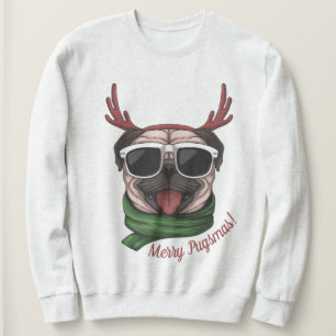 Moletom Camisola de Natal Pug