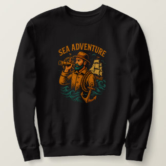 Moletom Camisola de Pescoço Redondo Unisex Aventura no Mar