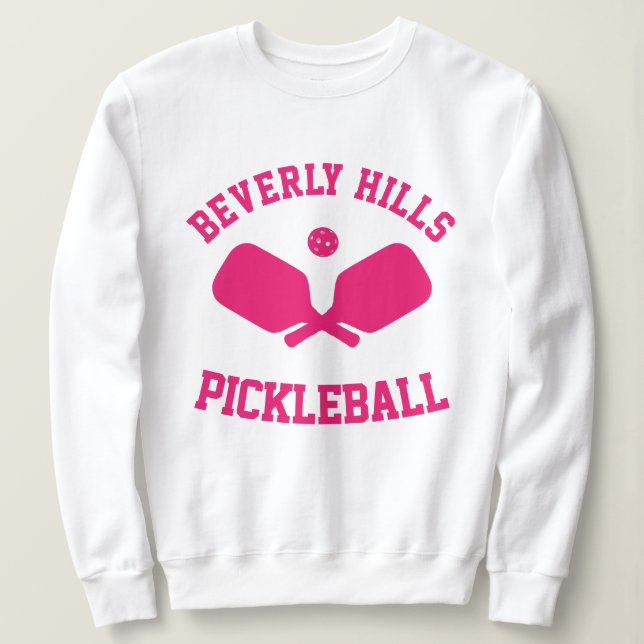 Moletom Camisola de Pickleball de Beverly Hills (Frente do Design)
