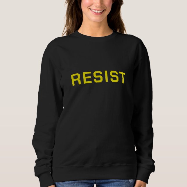Moletom Camisola de Protesto Black Resist (Frente)