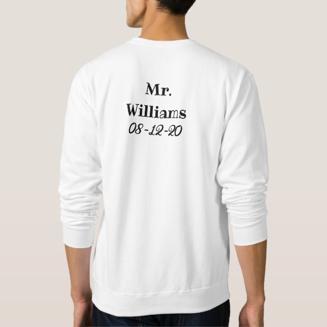 Moletom camisola de recem casados (Verso)