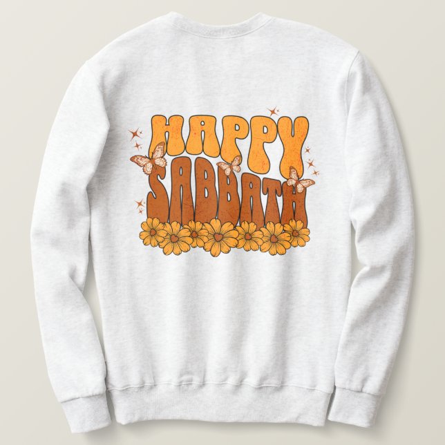 Moletom Camisola de Sábado Feliz para Mulheres (Verso do Design)