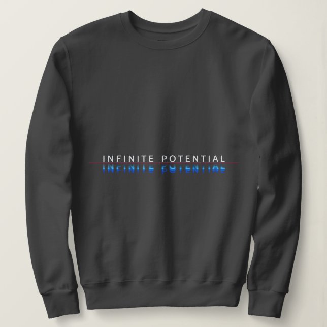 Moletom Camisola de suor com falha de potencial infinito (Frente do Design)