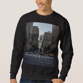 Moletom Camisola de suor de rua preta para homens Undergro