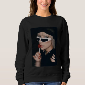Moletom Camisola de suor humor princesa rebelde