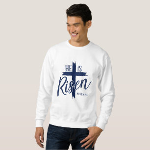 Moletom Camisola de suor masculina Ele Ressuscitou