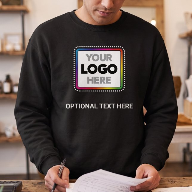 Moletom Camisola de trabalho | Logotipo personalizado + te (Criador carregado)