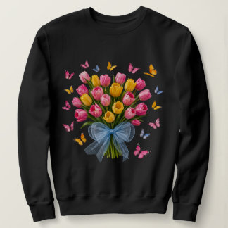 Moletom Camisola de Tulipa & Borboletas
