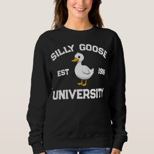 Moletom Camisola de Universidade Silly Goose, personalizad