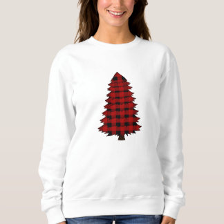 Moletom Camisola de Xadrez de Buffalo Vermelho