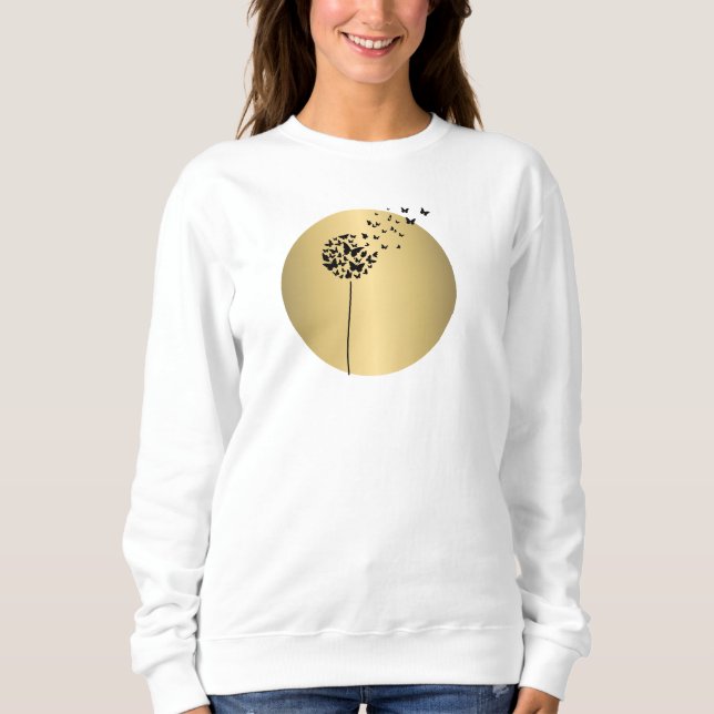 Moletom Camisola Dente-de-Leão Dourado (Frente)