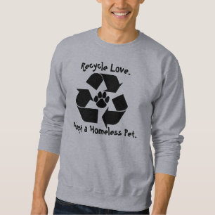Moletom Camisola do amor do reciclar
