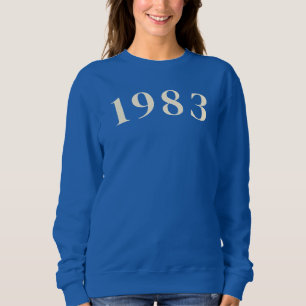 Moletom Camisola do aniversário de 1983