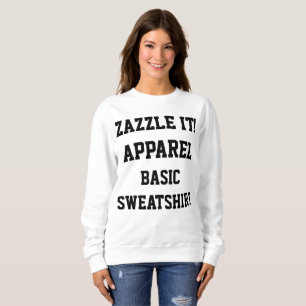 Moletom CAMISOLA do BASIC das mulheres personalizadas