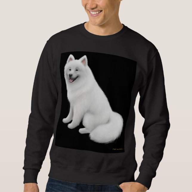 Moletom Camisola do cão do Samoyed (Frente)