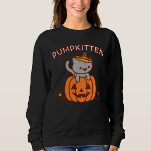Moletom Camisola do Dia das Bruxas: Gato de PUMPKITTEN o