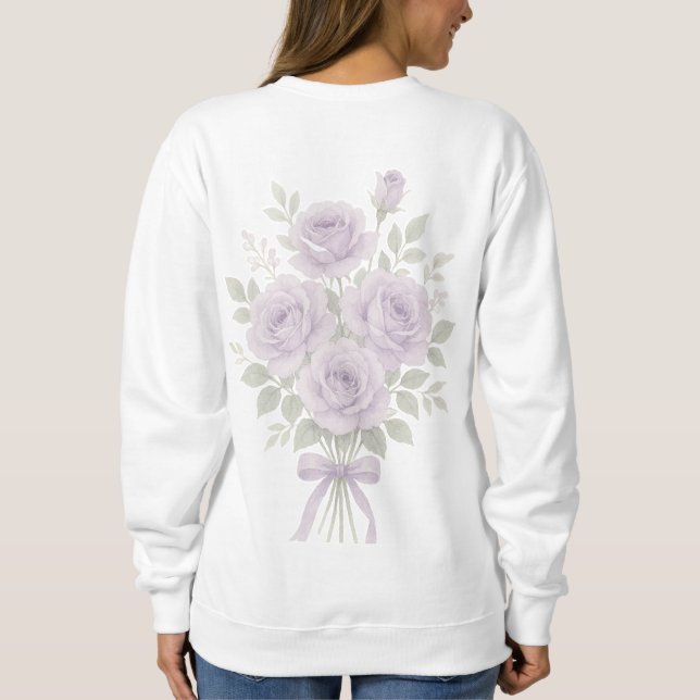 Moletom Camisola do Dia das Mães Flor de Lilás (Verso)