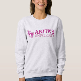 Moletom Camisola do logotipo da universidade de Anita
