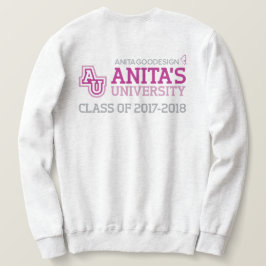 Moletom Camisola do logotipo da universidade de Anita