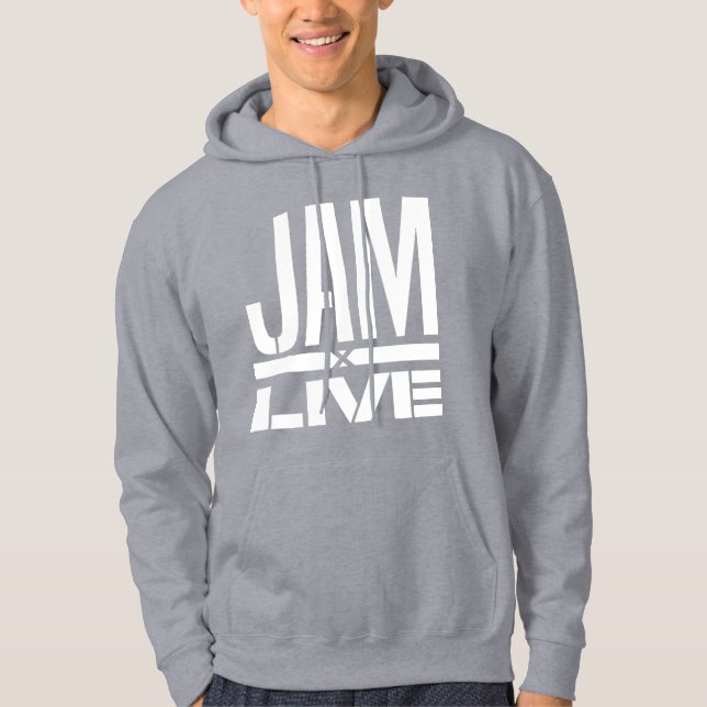 Moletom Camisola do logotipo JamxliVe - Cinza (Frente)