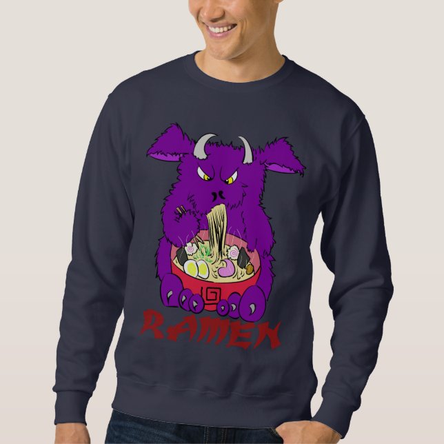 Moletom camisola do monstro dos ramen (Frente)
