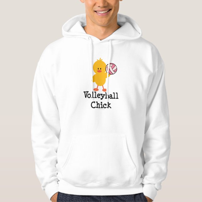 Moletom Camisola do pintinho do voleibol (Frente)