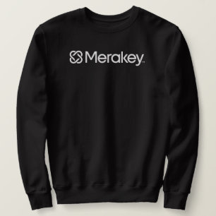 Moletom Camisola do preto do logotipo de Merakey