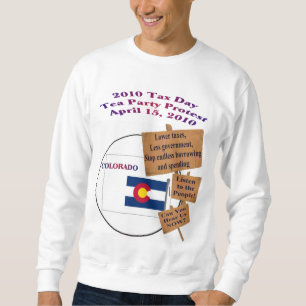 Moletom Camisola do protesto do tea party do dia do