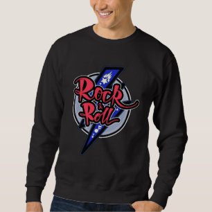 Moletom Camisola do relâmpago da rocha & do rolo