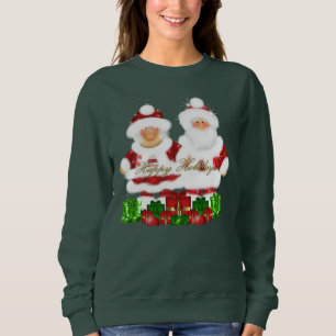Moletom Camisola do Sr. e da Sra. Papai Noel