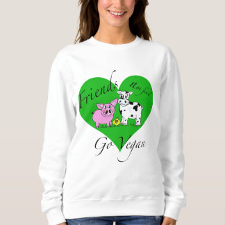 Moletom Camisola do Vegan da comida dos amigos não