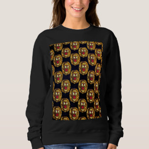 Moletom Camisola-doce - Cabeça de leão (coleção Isi-Ag