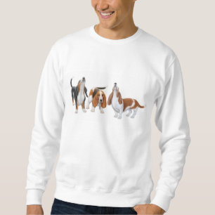 Moletom Camisola dos cães de Basset do urro
