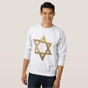 Moletom camisola dos homens da estrela de David do