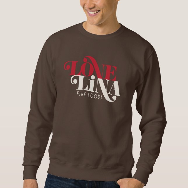 Moletom Camisola dos homens de Lina do amor (Frente)