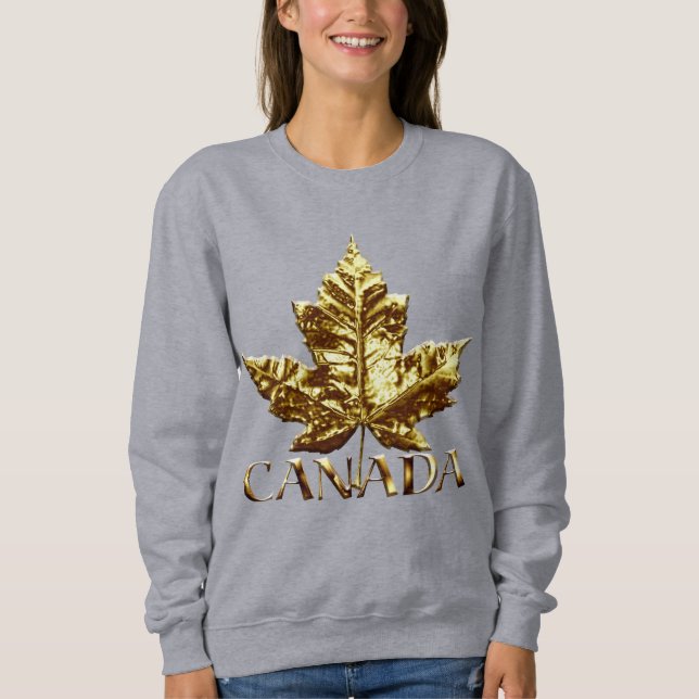 Moletom Camisola Dourada da Medalha do Canadá (Frente)