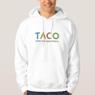 Moletom Camisola encapuçado básica do TACO, branca