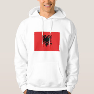 Moletom Camisola encapuçado com a bandeira de Albânia