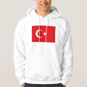 Moletom Camisola encapuçado com a bandeira de Turquia
