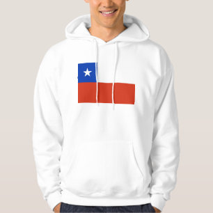 Moletom Camisola encapuçado com a bandeira do Chile