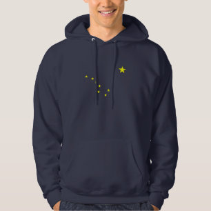 Moletom Camisola encapuçado da bandeira de Alaska