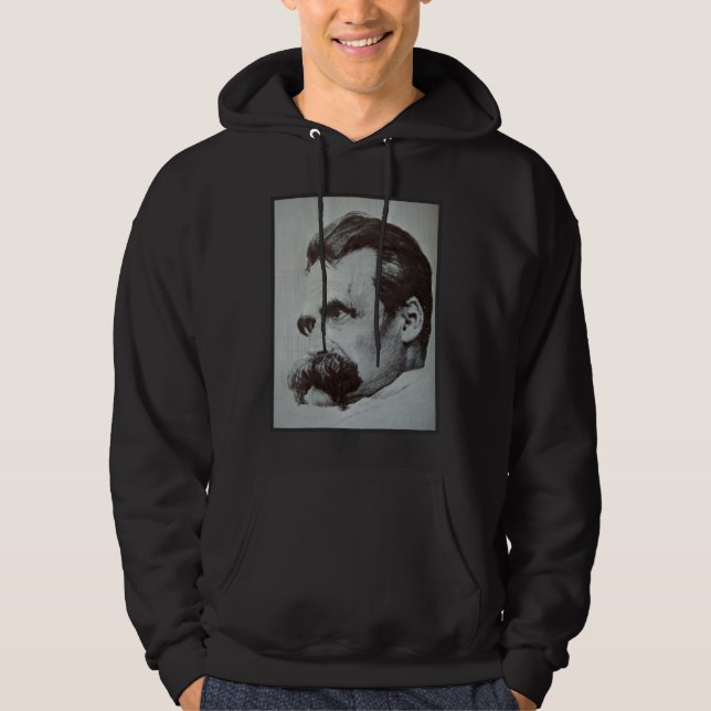 Moletom Camisola encapuçado de Friedrich Nietzsche (Frente)