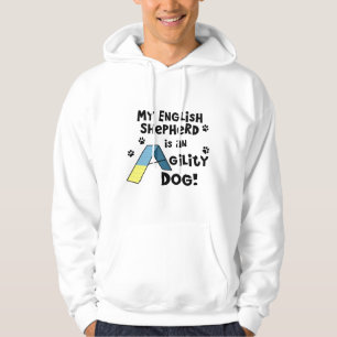 Moletom Camisola encapuçado do cão inglês da agilidade 