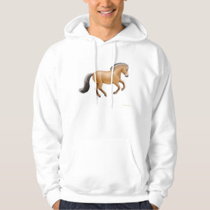 Moletom Camisola encapuçado do cavalo norueguês do fiord