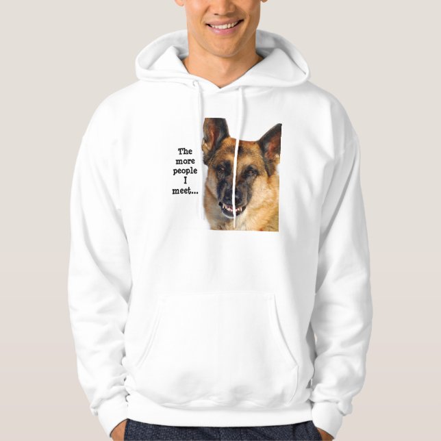 Moletom Camisola encapuçado do german shepherd (Frente)