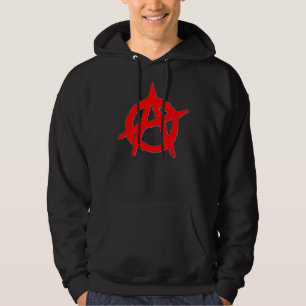 Moletom Camisola encapuçado do símbolo da anarquia