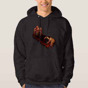 Moletom Camisola encapuçado do zombi do horror do Hoodie