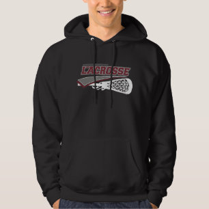 Moletom Camisola encapuçado escura do Lacrosse